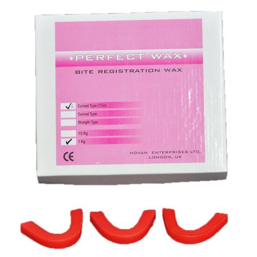Perfect-Wax Bite Registration Wax (Red Curved 1 Kg)